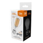 Светодиодная филаментная лампа Gauss Basic Filament E27 23W 2700K 40712132