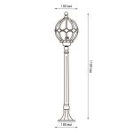 Ландшафтный светильник Uniel UUL-T90B 60W/E27 IP54 GOLD UL-00007880