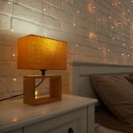 Настольная лампа Uniel UML-B401 E27 ORANGE/WOOD UL-00010955