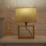 Настольная лампа Uniel UML-B401 E27 LIGHT GREY/WOOD UL-00010956