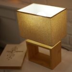 Настольная лампа Uniel UML-B401 E27 LIGHT GREY/WOOD UL-00010956