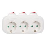 Разветвитель сетевой с выключателем Uniel S-GES3-16OB WHITE UL-00011239