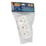 Разветвитель сетевой с выключателем Uniel S-GES3-16OB WHITE UL-00011239