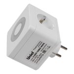 Разветвитель сетевой с выключателем Uniel S-GES2-16SBUC WHITE UL-00011245