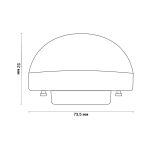 Лампа светодиодная Uniel LED-GX53-10W/3000K/GX53/FR/SPHERE PLZ02WH UL-00011787