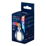 Лампа светодиодная филаментная Uniel LED-G45-4W/3000K/E14/CL GLY01TR UL-00011938
