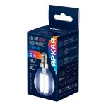 Лампа светодиодная филаментная Uniel LED-G45-4W/4000K/E14/CL GLY01TR UL-00011939