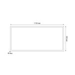 Светодиодная панель Uniel ULP-60120 60W/4000К/LL IP40 PREMIUM OPAL BLACK UL-00012452