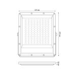 Прожектор Uniel ULF-F51D-100W/6500K IP65 200-240V GREY UL-00012759