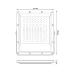 Прожектор Uniel ULF-F51D-150W/6500K IP65 200-240V GREY UL-00012760