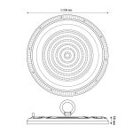 Промышленный светильник Uniel ULY-U37D-200W/6500K IP65 GREY UL-00012786