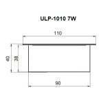Встраиваемый светильник Uniel ULP-1010-20W/4000K IP54 GRILYATO OPAL BLACK KIT03 UL-00012836