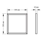 Светодиодная панель Volpe ULP-Q109 6060-40W/4000K WHITE UL-00013016