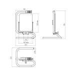 Подставка переносная для прожектора Uniel UFV-F01/50-220 YELLOW N1 UL-00013119
