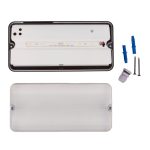 Светильник пылевлагозащищенный Uniel ULW-K25A 6W/4000K IP65 BLACK UL-00013351