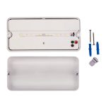 Светильник пылевлагозащищенный Uniel ULW-K25B 6W/4000K/EMG IP65 WHITE UL-00013352