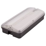 Светильник светодиодный влагозащищенный с БАП Uniel ULW-K25B 6W/4000K/EMG IP65 BLACK UL-00013353