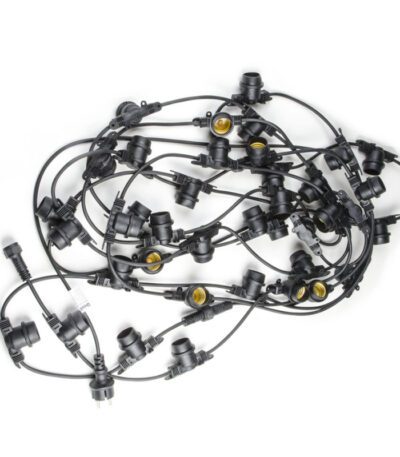 Уличная гирлянда Uniel UDL-K110 40/E27/10M IP65 BLACK BELT-LIGHT