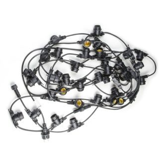 Уличная гирлянда Uniel UDL-K120 200/E27/100M IP65 BLACK BELT-LIGHT