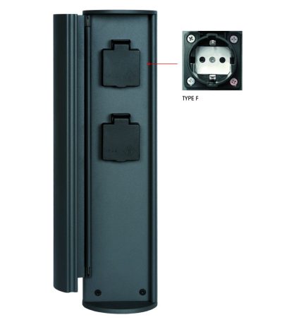 Уличная розетка с заземлением Lucide Powerpoint 27849/12/29