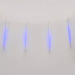 Уличная светодиодная гирлянда (11123) Uniel занавес Падающие звезды 220V синий ULD-E2405-240/DTK BLUE IP44 METEOR