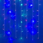 Уличная светодиодная гирлянда (UL-00007212) Uniel занавес 220V разноцветный ULD-C3020-240/STK Multi IP44