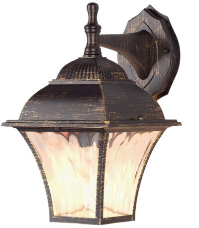 Уличный настенный cветильник Elektrostandard Apus D черное золото GL 1009D 4690389134128