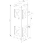 Уличный настенный cветильник Elektrostandard 1405 Techno черный 4690389131912