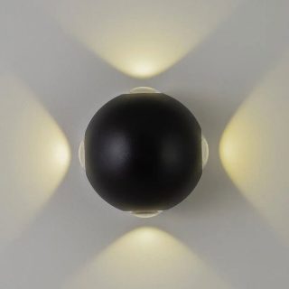 Уличный настенный светильник AM Group AM303-4X3 W BK 4000K