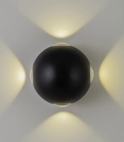 Уличный настенный светильник AM Group AM303-4X3 W BK 4000K