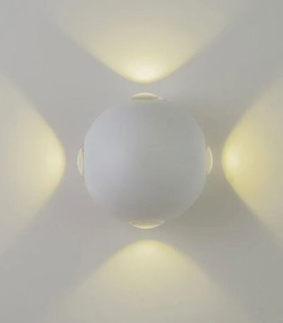 Уличный настенный светильник AM Group AM303-4X3 W WH 4000K