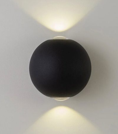 Уличный настенный светильник AM Group AM304-2X3 W BK 4000K