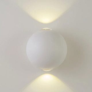 Уличный настенный светильник AM Group AM304-2X3 W WH 4000K