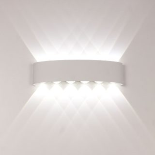 Уличный настенный светильник AM Group AM307-12X1W WH 4000K