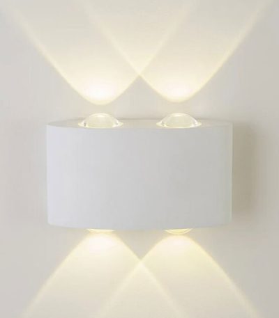 Уличный настенный светильник AM Group AM307-4X1 W WH 4000K