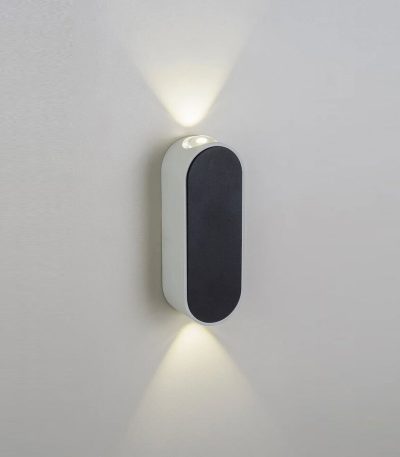 Уличный настенный светильник AM Group AM308-2X3 W WH+BK 4000K