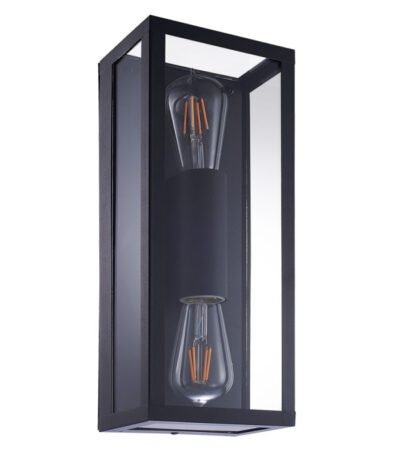 Уличный настенный светильник Arte Lamp Belfast A4569AL-2BK