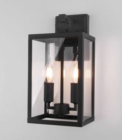 Уличный настенный светильник Elektrostandard Candle 35150/D черный 4690389182464 a058260