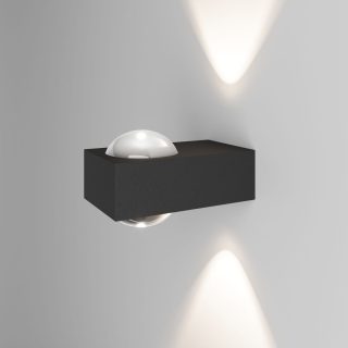 Уличный настенный светильник Elektrostandard Lenses черный 35191/W 4690389216428 a070458