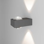 Уличный настенный светильник Elektrostandard Lenses серый 35191/W 4690389216459 a070452