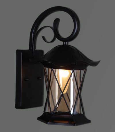 Уличный настенный светильник Reluce 08281-9.2-001U BK