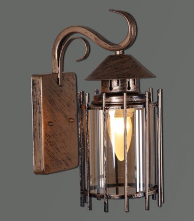 Уличный настенный светильник Reluce 08284-9.2-001U BKG