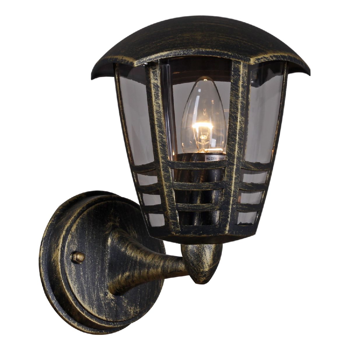 Уличный настенный светильник Reluce 08303-9.2-001SJ BKG Уличный настенный светильник Reluce 08303-9.2-001SJ BKG