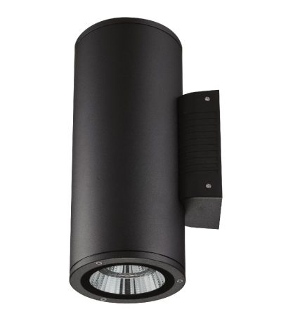 Уличный настенный светильник Uniel ULU-S22D-2x22W/6400K IP65 BLACK UL-00010852