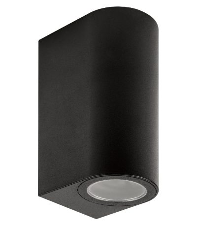 Уличный настенный светильник Uniel UUL-P52A 2х6W/GU10 IP65 BLACK UL-00010511