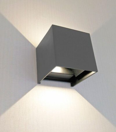 Уличный настенный светодиодный светильник Kink Light Куб 08585,16(3000K)