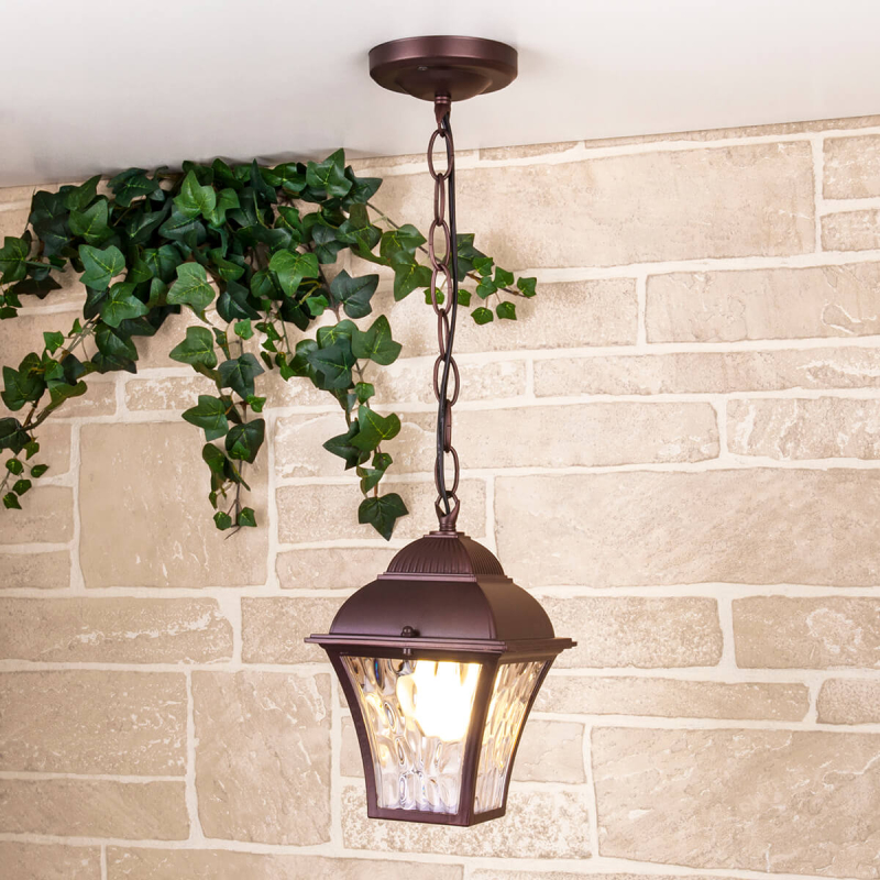 Уличный подвесной cветильник Elektrostandard Apus H шоколад GL 1009H 4690389134173 Уличный подвесной cветильник Elektrostandard Apus H шоколад GL 1009H 4690389134173