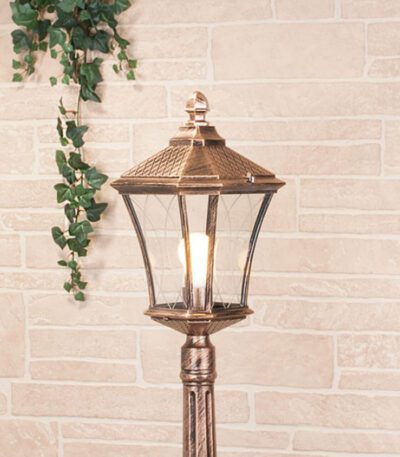 Уличный светильник Elektrostandard Virgo F черное золото 4690389064869