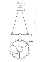 Подвесная люстра MyFar Victory MR1131-PL