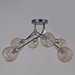 Люстра на штанге Illumico IL0264-8CSQ-79 BK AB